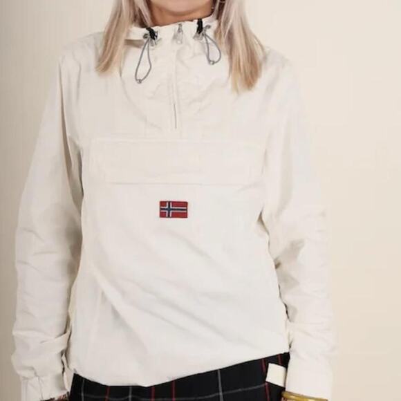 NAPAPIJRI - Women's Rainforest Winter Pocket Pullover jacket Anorak Size Small - Picture 2 of 14